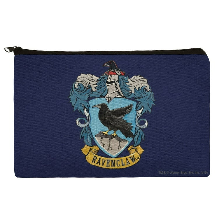 Graphics and More Harry Potter Ravenclaw Painted Crest Pencil Pen Organizer Zipper Pouch Case