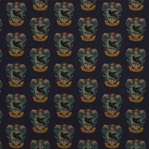 Harry Potter Ravenclaw Painted Crest Premium Kraft Roll Gift Wrap Wrapping Paper