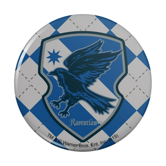 Harry Potter Ravenclaw Plaid Sigil Pinback Button Pin