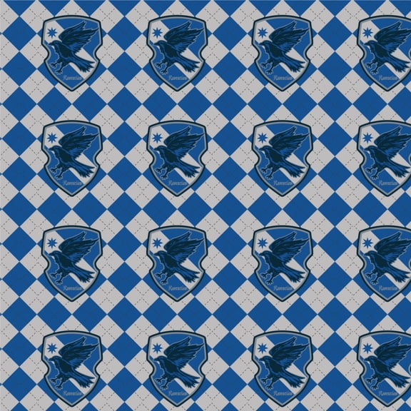 Harry Potter Ravenclaw Plaid Sigil Premium Roll Gift Wrap Wrapping Paper