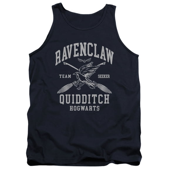 Harry Potter Ravenclaw Quidditch Arch Unisex Adult Tank Top, Navy, Large