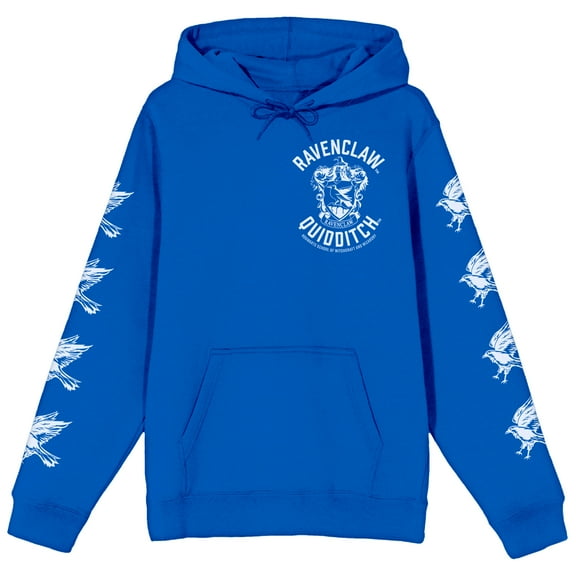 Harry Potter Ravenclaw Quidditch Pullover Hooded Sweatshirt-Medium