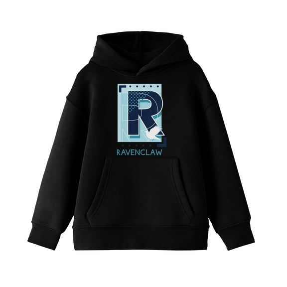 Harry Potter Ravenclaw R Boy's Black Sweatshirt-XS