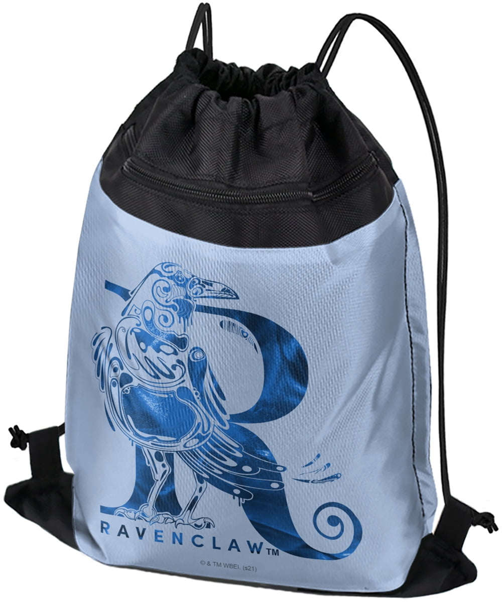 Harry Potter Ravenclaw R Drawstring Backpack Sports Bag Sackpack 17 x 13