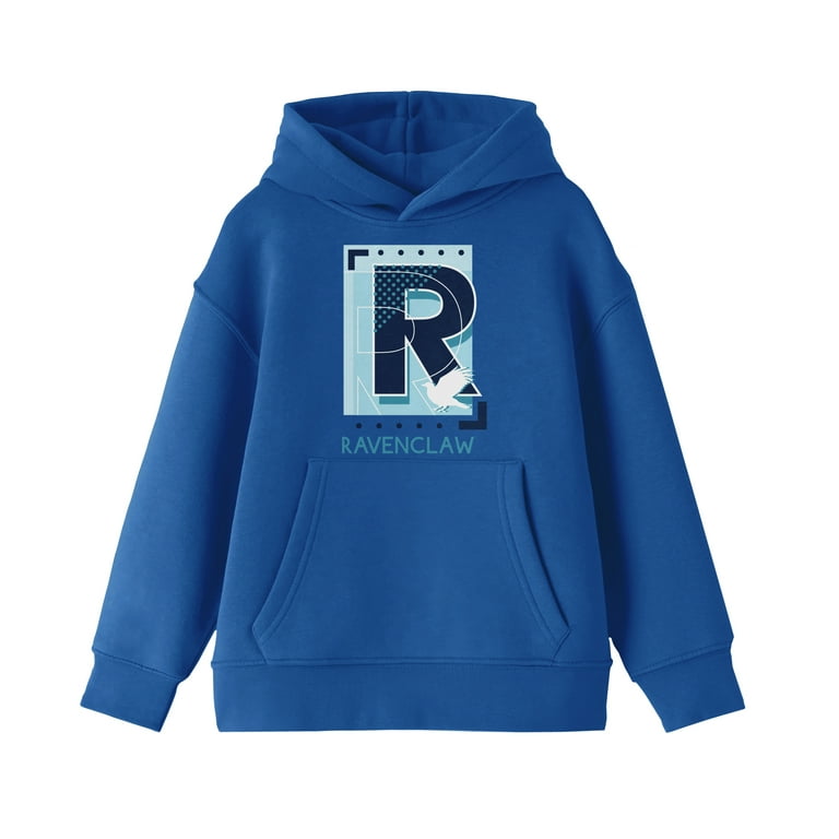 Harry Potter Ravenclaw R Logo Youth Royal Blue Sweatshirt Large