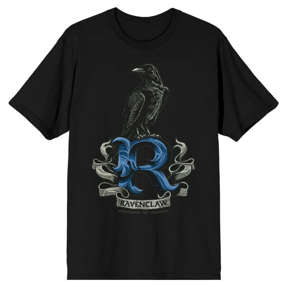 Harry Potter Ravenclaw Raven Men's Black T-shirt-XS