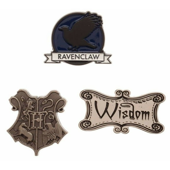 Harry Potter Ravenclaw Set of 3 Enamel Finished Metal Pins
