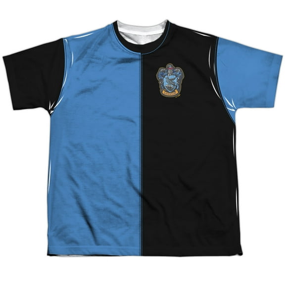 Harry Potter Ravenclaw Split Uniform 100% Polyester Youth Costume T Shirt for Boys & Girls, Large