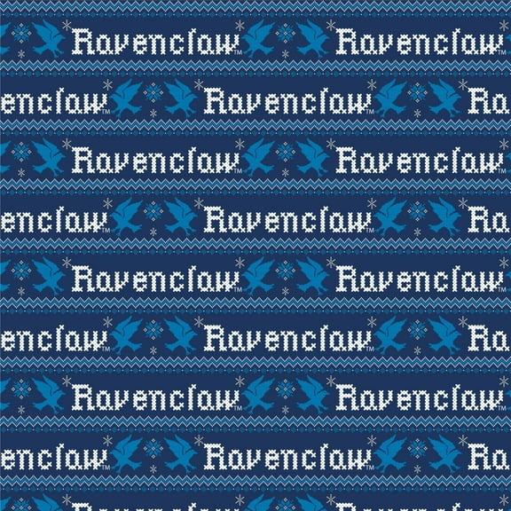 Harry Potter Ravenclaw Sweater with Words Pattern Premium Roll Gift Wrap Wrapping Paper
