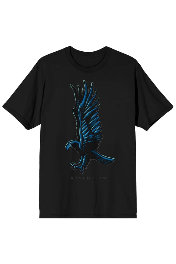 Harry Potter Ravenclaw Two Puff Ink Men's Black Tee-5XL