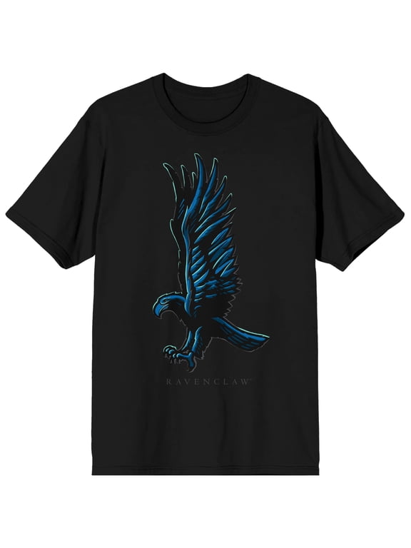 Harry Potter Ravenclaw Two Puff Ink Men's Black Tee-5XL