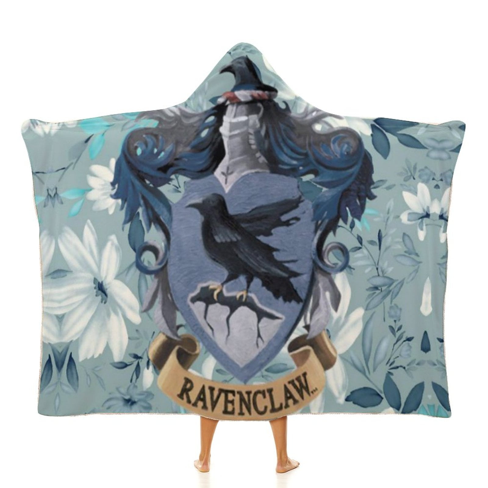 Harry Potter Ravenclaw Wearable Blanket Fuzzy Fluffy Blanket Cloak