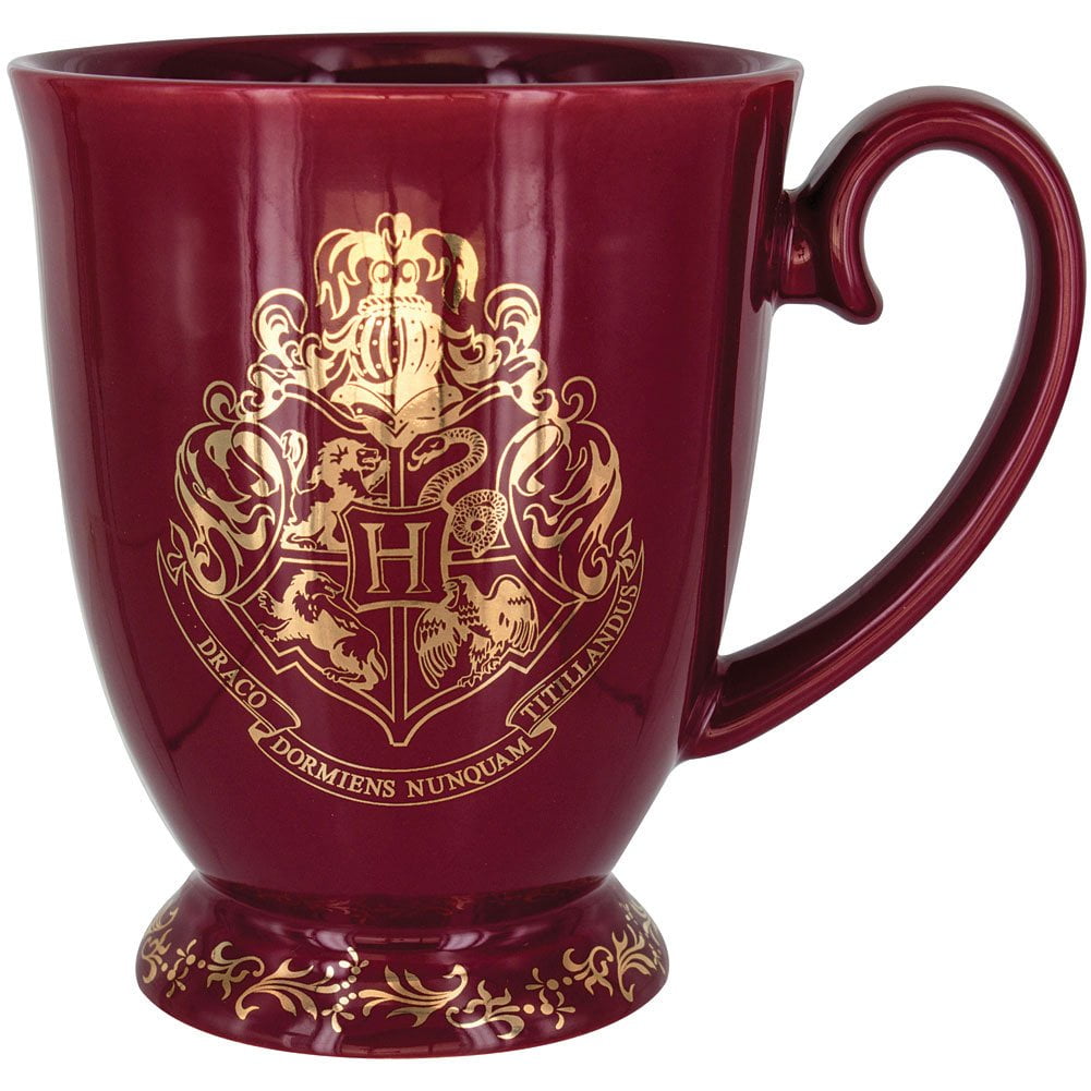 Harry Potter Red And Gold Hogwarts School Crest Ceramic 10 Oz Coffee Cup Mug