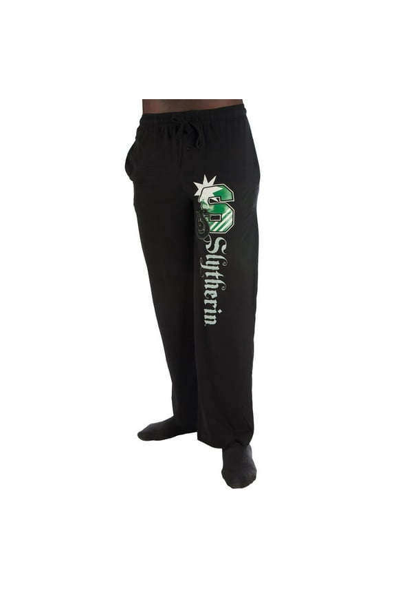 S Slytherin Logo Print Men's Sleepwear Sleep Pajama Pants Medium