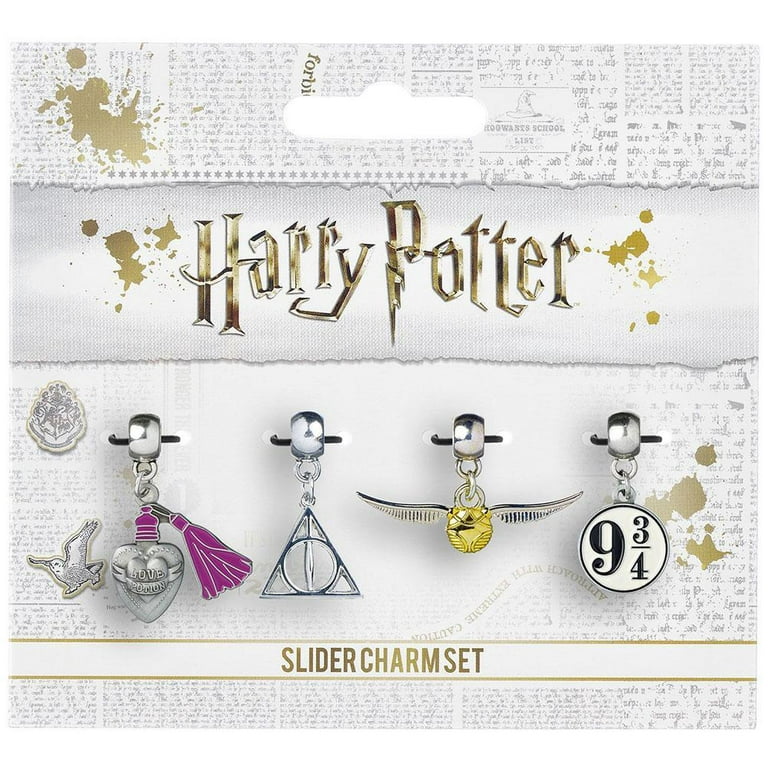 Harry Potter Silver Plated Charms (Set of 4) / One Size / Silver