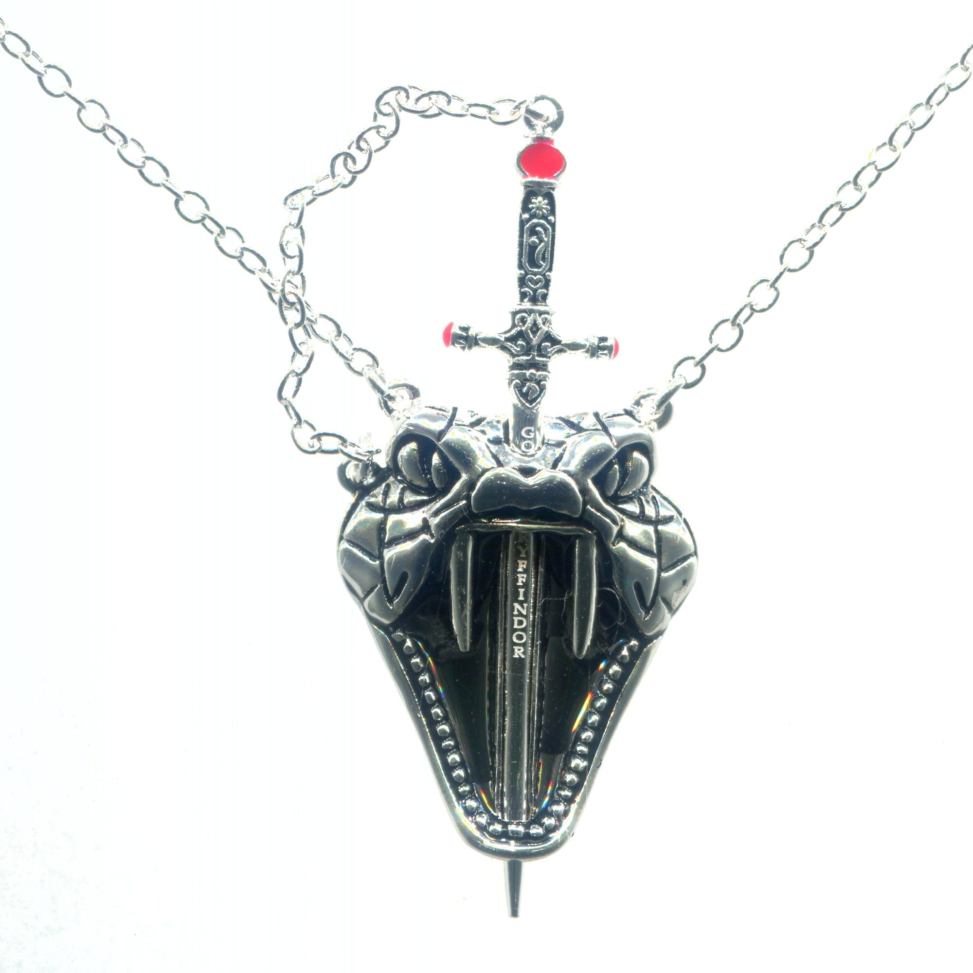 Harry Potter Silver Plated Godric Gryffindor Sword Basilisk Pendant