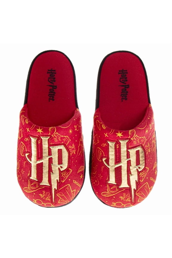 Slippers Magical Hogwarts Wizard Cozy House Shoes Size Little Kid Big Kid Womens, Red, Size: 9 10