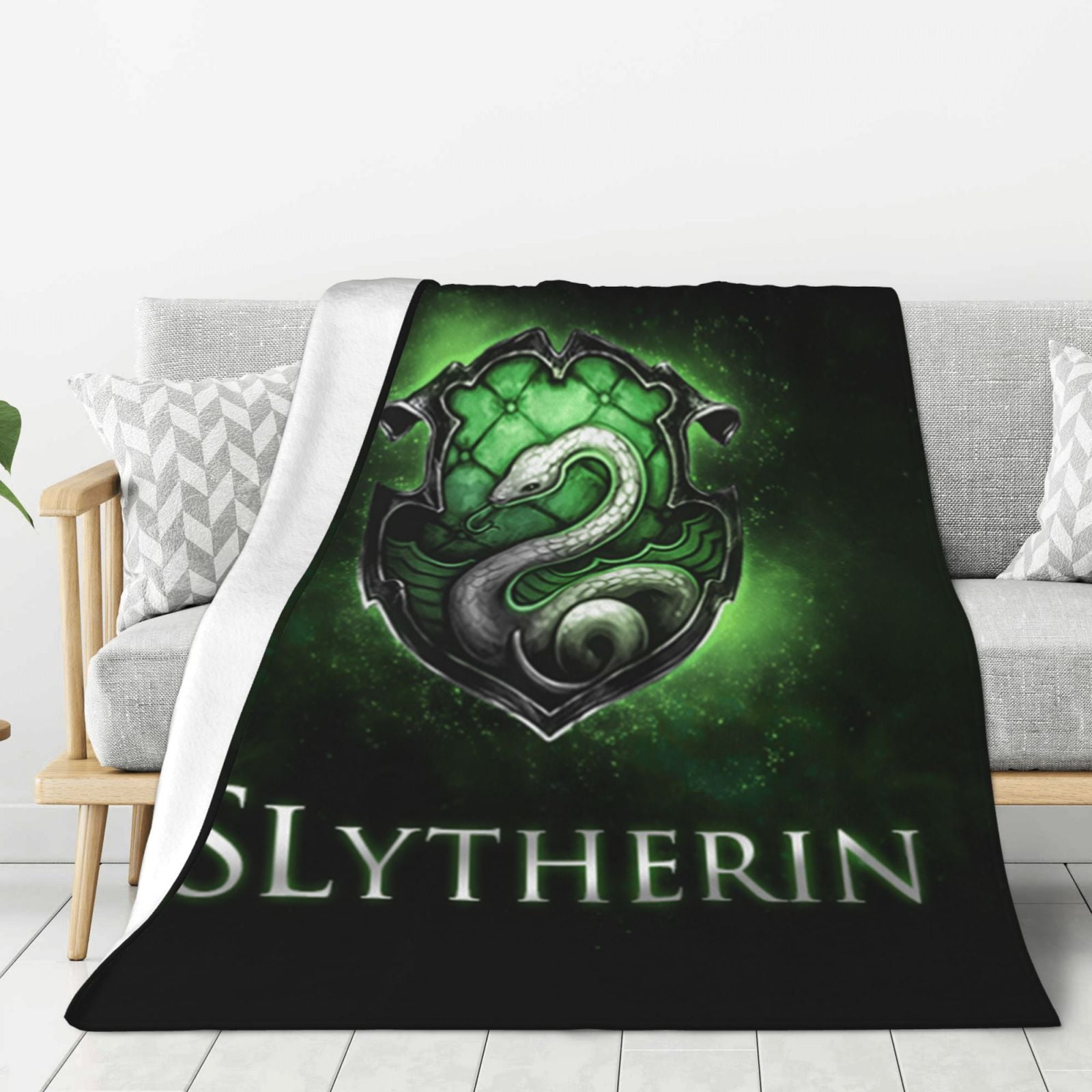 Harry Potter Slytherin Bed Blanket Thick Plush Flannel Blanket Warm