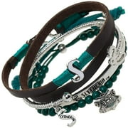 Harry Potter Slytherin Charm Friendship Bracelet Gift Set - 4 Pack