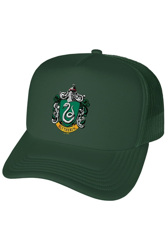 Slytherin Crest Foam Snapback Trucker Hat - Unisex for Men and Women