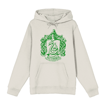 Harry Potter Slytherin Crest Long Sleeve Unisex Adult Hooded Sweatshirt-3XL