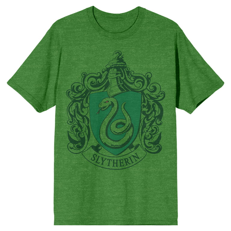 T-shirt-M Men\'s Harry Crest Potter Slytherin Green