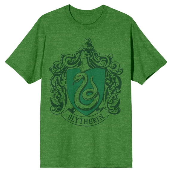 Harry Potter Slytherin Crest Men's Green T-shirt-XXL