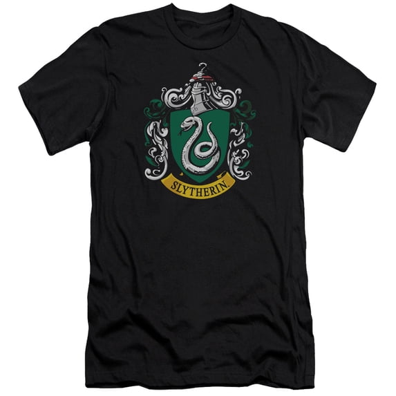 Harry Potter Slytherin Crest Mens Premium Slim Fit Shirt