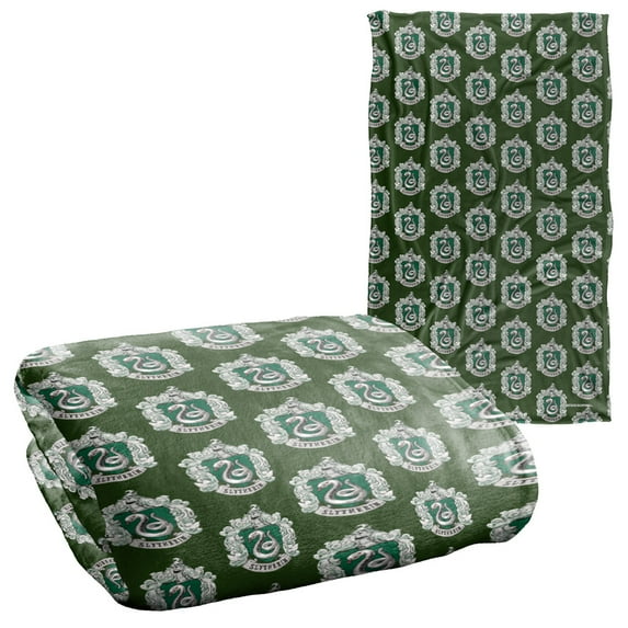 Harry Potter Slytherin Crest Silky Touch Super Soft Throw Blanket 36" x 58"