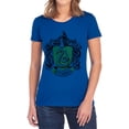 thumbnail image 1 of Harry Potter Slytherin Crest Women's T Shirt, Royal, Large, 1 of 6