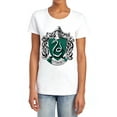 thumbnail image 1 of Harry Potter Slytherin Crest Women's T Shirt, White, Large, 1 of 6