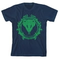 thumbnail image 1 of Harry Potter Slytherin Emblem Youth Boys Navy T-Shirt-Small, 1 of 3