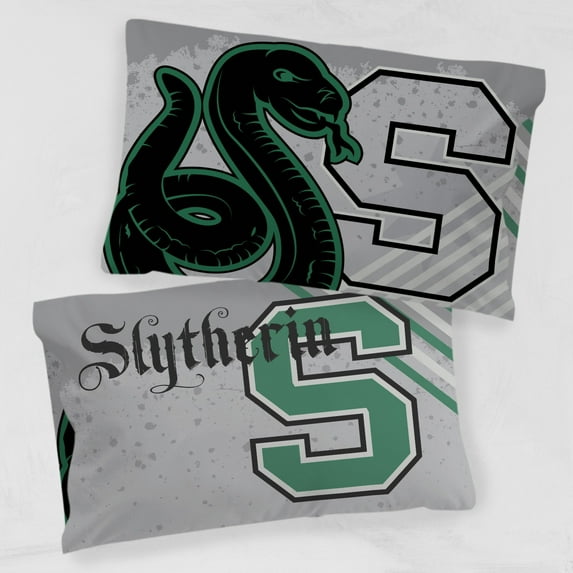 Harry Potter Slytherin Grey Microfiber 1 Pack Pillowcase