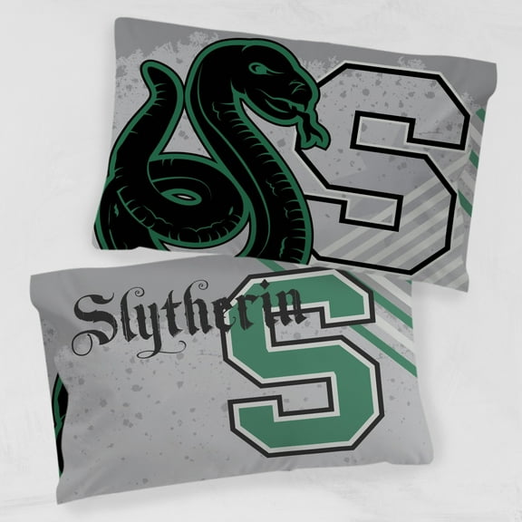 Harry Potter Slytherin Grey Microfiber 1 Pack Pillowcase