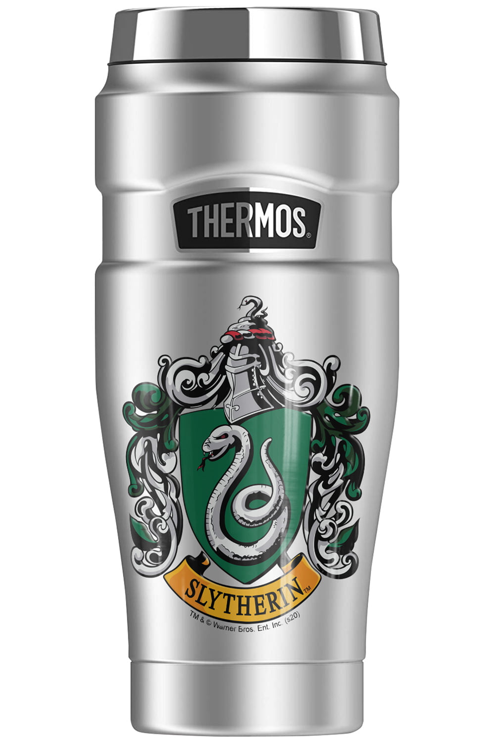 Harry potter Slytherin 40 oz stainless insulated with straw engraved bottle