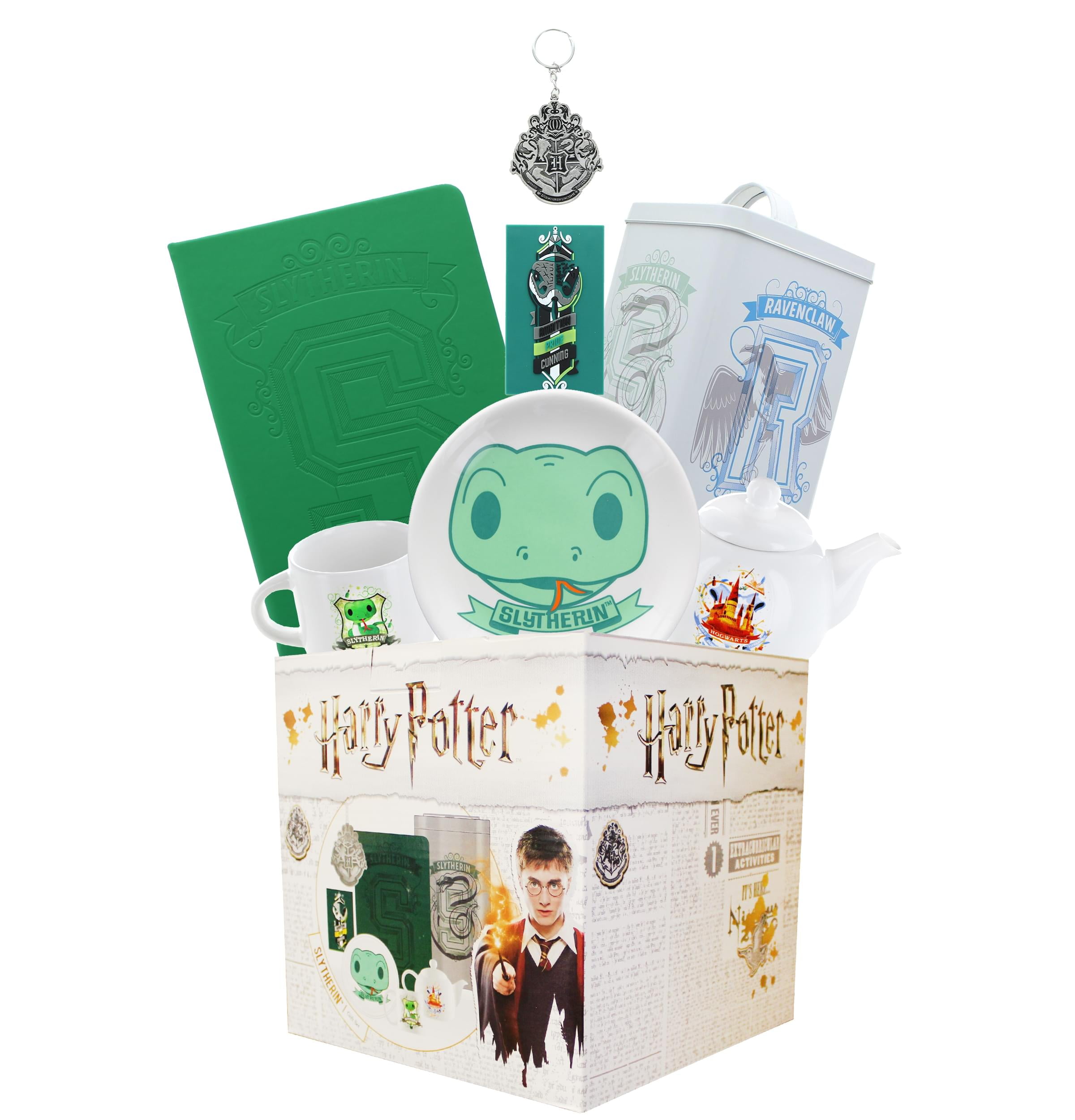 TOYNK TOYS Harry Potter Slytherin House LookSee Box,Contains 7 Official Harry Potter Themed Gifts Including Slytherin Journals, Magnets, & More,Square Gift Box Measures 7.75 Inches