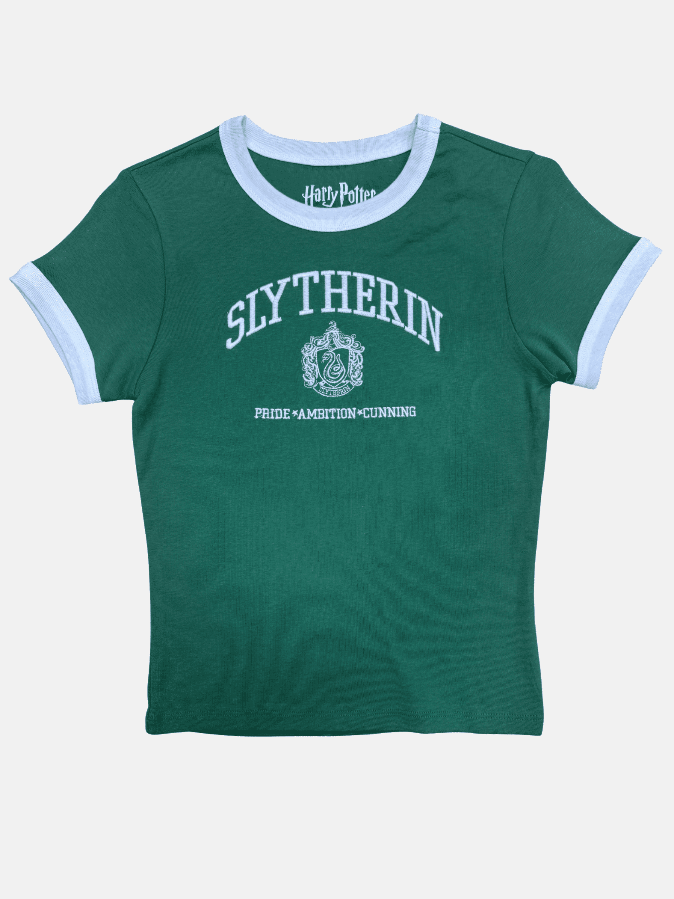 Harry Potter Slytherin Junior Ladies Ringer Tee, S-XL