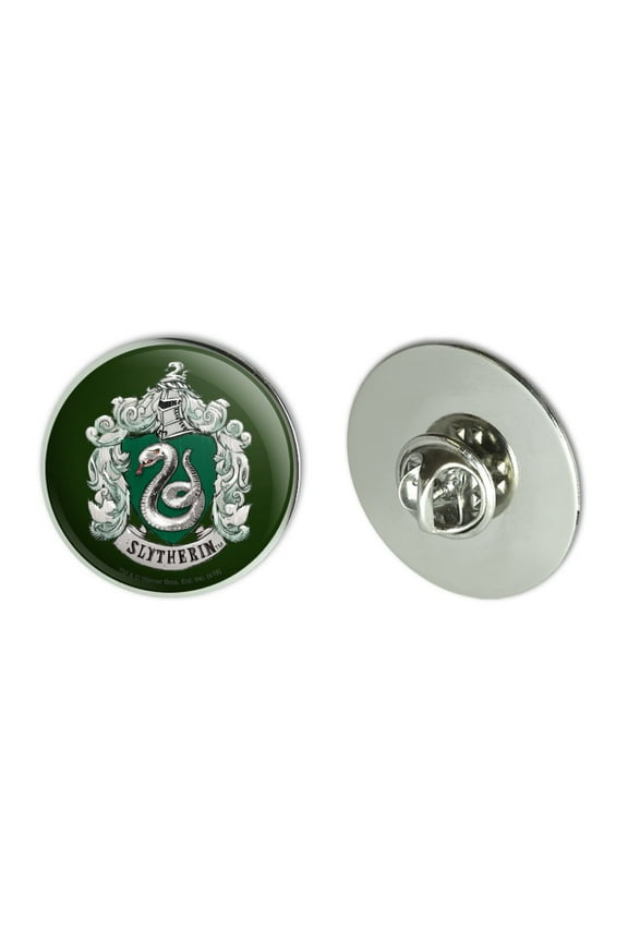 Harry Potter Slytherin Painted Crest Metal 1.1" Tie Tack Hat Lapel Pin Pinback