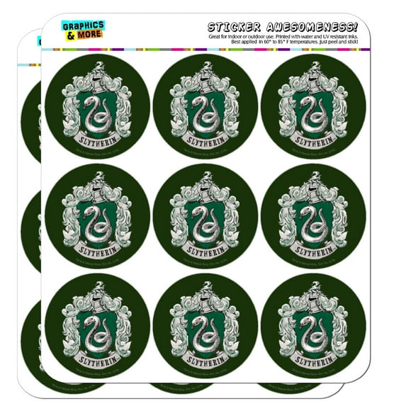 Harry Potter Slytherin Painted Crest Planner Calendar Scrapbooking Crafting Stickers