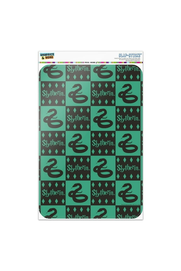 Harry Potter Slytherin Pattern Home Business Office Sign