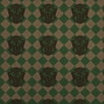 thumbnail image 1 of Harry Potter Slytherin Plaid Sigil Premium Kraft Roll Gift Wrap Wrapping Paper, 1 of 5