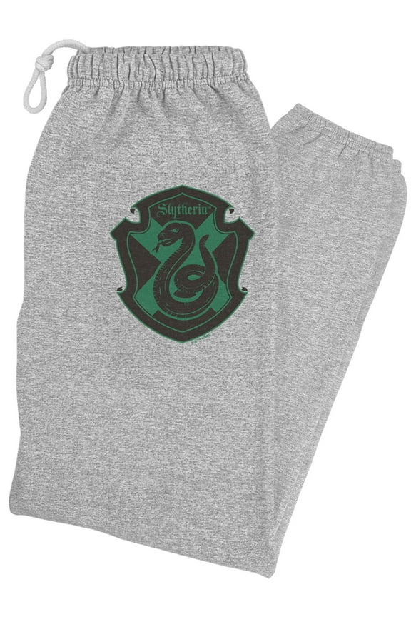 Slytherin Plaid Sigil Unisex Jogger Sweatpants for Men and Women, Athletic Heather, X-Large