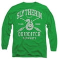 thumbnail image 1 of Harry Potter Slytherin Quidditch Arch Unisex Adult Long-Sleeve T Shirt, Kelly Green, 2X-Large, 1 of 3