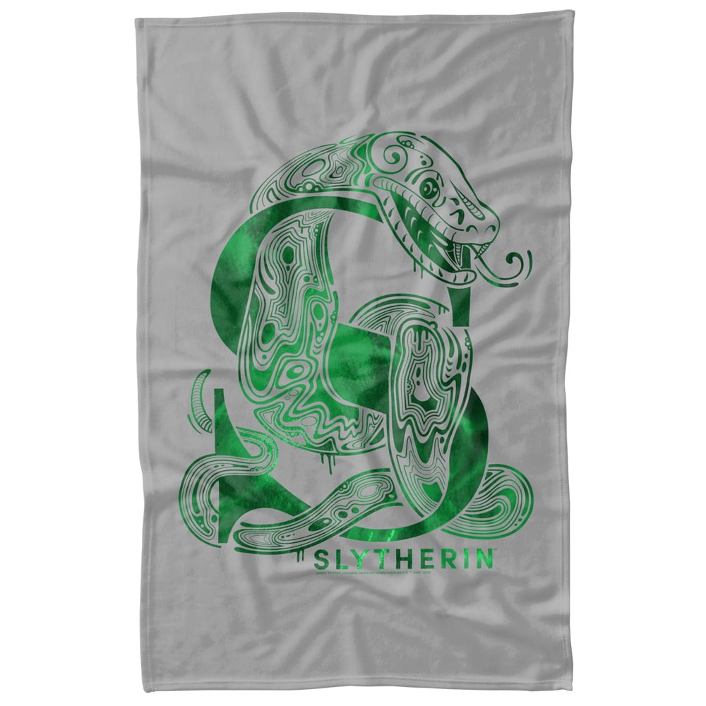 Harry Potter Slytherin S Logo Fleece Blanket