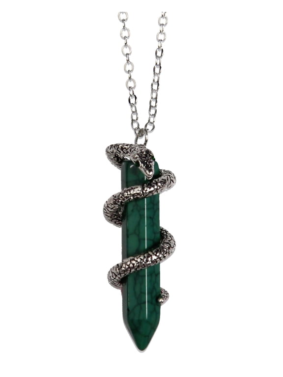 Harry Potter House Animal Gem Stone Pendant Necklaces- Slytherin, Gryffindor, Hufflepuff, Ravenclaw Available