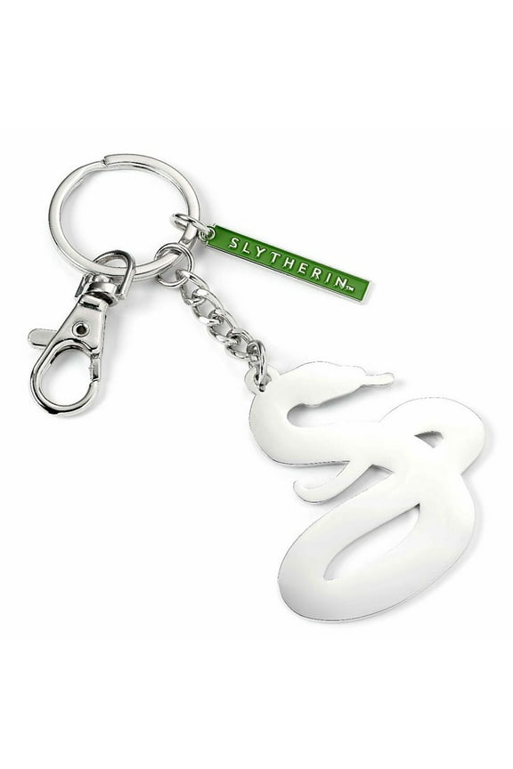 Slytherin Snake and Bar Charm Keyring