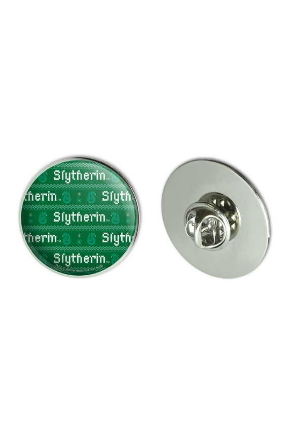Harry Potter Slytherin Sweater with Words Pattern Metal 1.1" Tie Tack Hat Lapel Pin Pinback