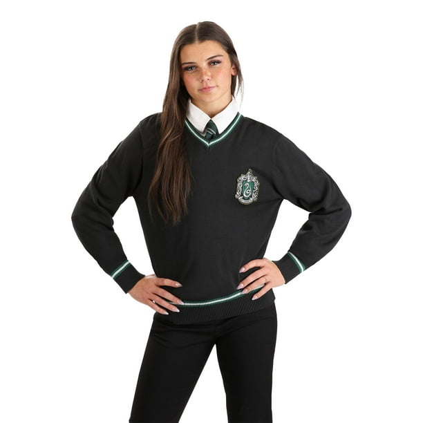 Harry Potter Slytherin Uniform Sweater for Adults Walmart