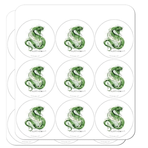 Harry Potter Slytherin Watercolor Crest Planner Calendar Scrapbooking Crafting Stickers