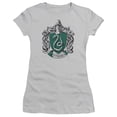 thumbnail image 1 of Harry Potter Slytherine Crest S/S Junior Women's T-Shirt Sheer Silver, 1 of 2